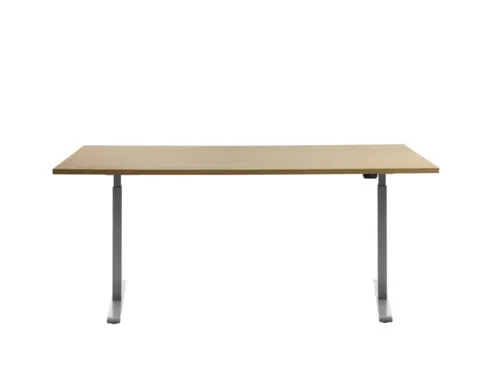 Elektrisch ihv bureau,HxBxD 700-1200x1800x800mm,blad esdoorn