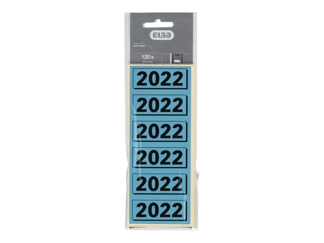 Rugetiket Elba 2022 57x25mm blauw
