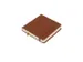Schetsboek Kangaro 12x12cm cognac PU HC 80 vel 140gr roomwit met elast