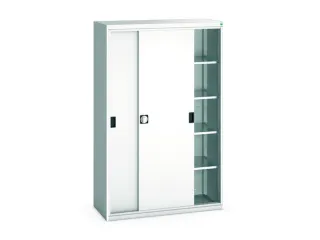 werkplaatskast 2000x1300x550mm 4xStalen bodem RAL7035 front RAL7035 - 1
