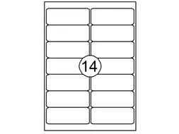 Etiket Quantore 99.1x38.1mm Wit 1400 Stuks