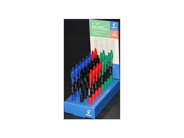 Stylo gel PILOT BL-G2 Plus Medium assorti display 24 pièces