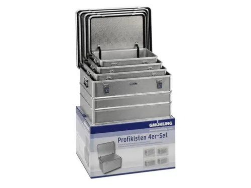 Aluminium Transportkisten 60/85/115/156L Set Van 4Stuks