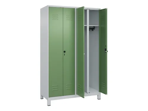 locker voor scheiding van kleding,HxBxD 1950x1200x500mm,4vak