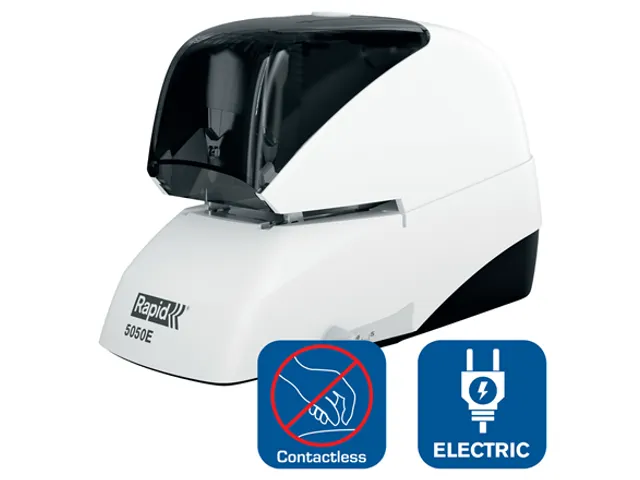 Nietmachine Rapid Elektrisch 5050E 50vel wit/zwart contactloos