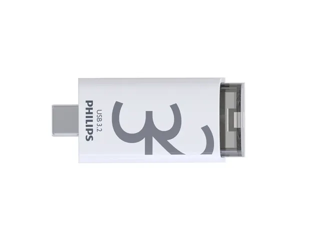 USB stick 3.2 Philips Click USB-C 32GB grijs