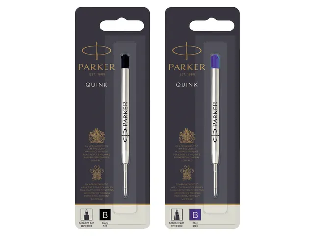 Balpenvulling Parker Quink breed blauw breed blister à 1 stuk