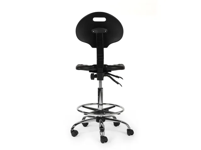 Werkstoel Standaard Met Ring Zwart