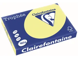 Trophée Pastel gekleurd papier A3 160 gram 250vel Citroengeel