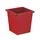 Vierkant tapse papierbak 27 Liter Rood