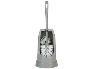 Classic toiletborstel met randborstel en ronde houder 400mm grijs - 1