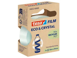 Plakband Tesa eco&crystal 59032 19mmx10m transparant blister - 1
