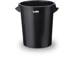 ton,HxØ 570x480mm,75l,HDPE,zwart