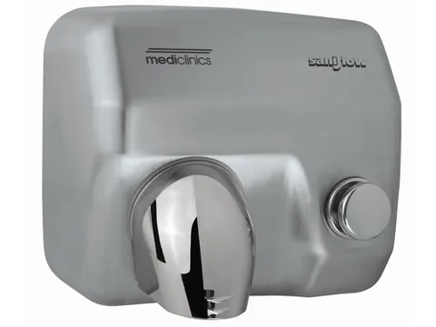 Sèche-mains à bouton poussoir E05CS(Saniflow) Acier inoxydable