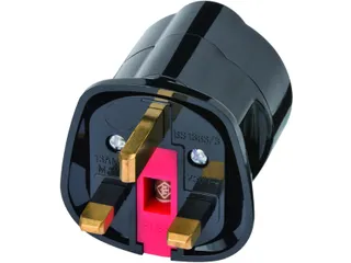 Reisstekker Brennenstuhl adapter GB/UK met aarding zwart - 3