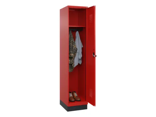 locker,HxBxD 1950x400x500mm,1vak,vak B 400mm,draaigrendel,sokkel