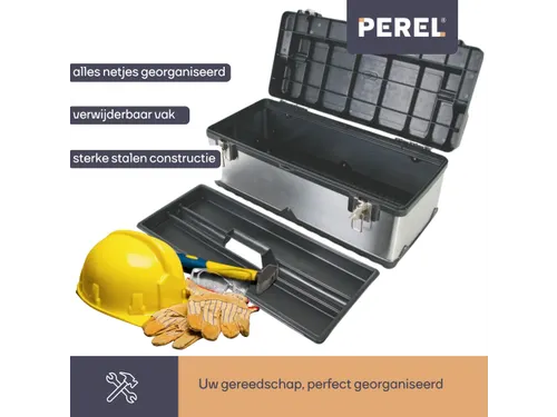 Gereedschapskoffer Roestvrij Staal 590x280x255mm 42 Liter