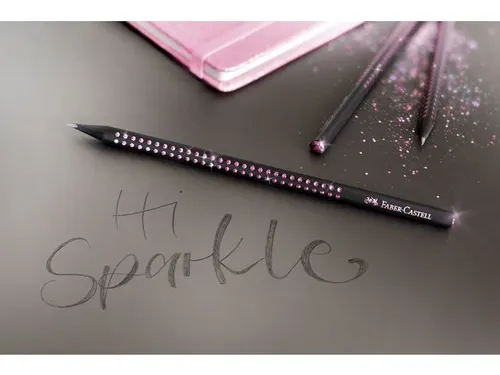 Potlood Faber-Castell grafiet Grip Sparkle Midnight rose