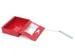 Q-Connect noodsleutelkast 12x4x15cm rood voor 1 sleutel