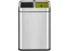 Afvalbak EKO Laguna Slim met inwerpopening 2x10 liter RVS