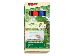 Viltstift edding 28 whiteboard EcoLine rond assorti 1.5-3mm 4st