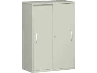 Schuifdeurkast 1150x800x430mm Romp Lichtgrijs Decor Front Lichtgrijs - 1