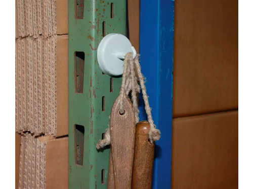 Magneet Met Haak Maul 36mm Draagkracht 8kg Wit