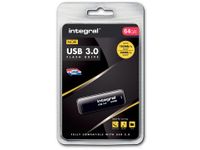 Integral Usb-Stick 3.0, 64Gb, Zwart