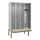 locker met bank,HxBxD 2120x1200x815mm,4vak,vak B 300mm,draaigrendel