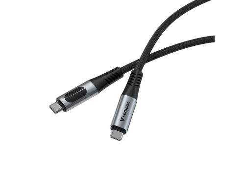 S+C Usb-C/Usb-C Kabel zwart 100W 31848 40Gbps 1.20m