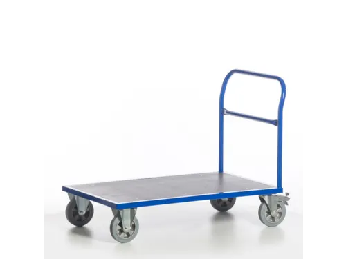 Platformwagen 1000kg Laadvlak Lxb 1600x800mm 1 Duwbeugel Ral 5010