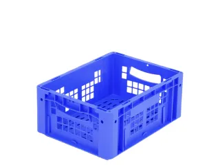 Euronorm Stapelkrat Pp 170x400x300mm Wanden/bodem Open Blauw 16l - 1