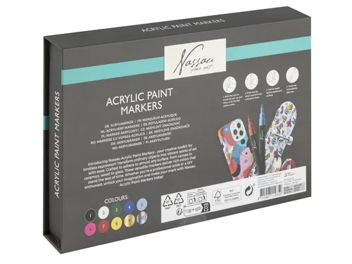 Acrylmarker Nassau set à 10 kleuren