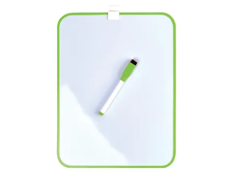 Whiteboard Desq 21.5x28cm + marker groen profiel