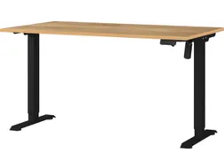 Elektrisch ihv bureau,HxBxD 710-1190x1400x800mm,blad Navarra-eiken