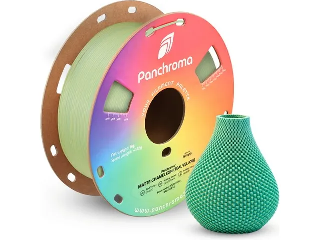 PLA Dual Matte 1,75mm turquoise-geel 1kg Panchroma 3D Filament