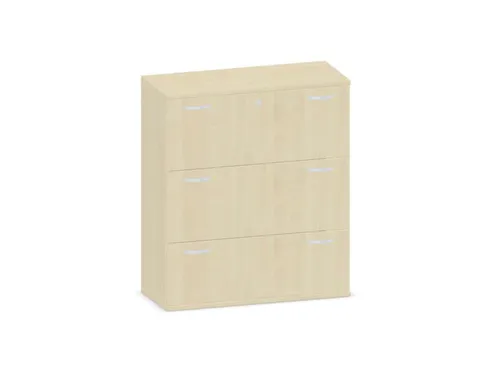 Hangmappenkast 1150X1000X430Mm 3Hangmappenframes Esdoorn