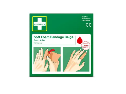 Bandage Cederroth Soft Foam beige 6cmx4.5m