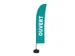 Beachflag 430cm complete set "OUVERT" Groen