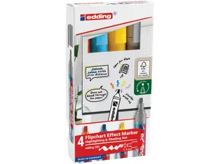 Edding 385 Flipchart effect marker Assorti 4 stuks - 6