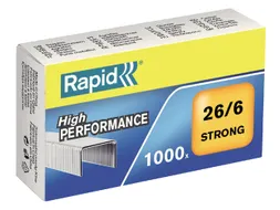 Nieten Rapid 26/6 gegalvaniseerd strong 1000 stuks