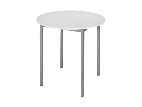 Tafel Rond 80 Cm Frame Antraciet Blad Lichtgrijs