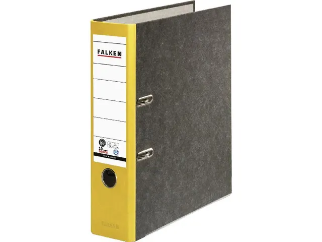 Ordner hfb recycled A4 8cm geel