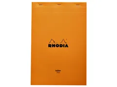 Schrijfblok Rhodia A4 lijn 80 vel 80gr geel