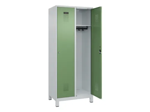 locker,HxBxD 1950x800x500mm,2vak,vak B 400mm,cil.-slot,voeten