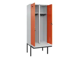 locker met bank,voor scheiding van kleding,HxBxD 2120x800x815mm,2vak