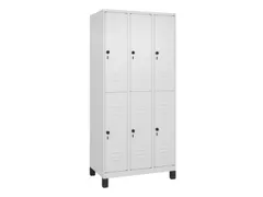 dubbeldekse locker,HxBxD 1950x900x500mm,3x2vak.,vak B 300mm