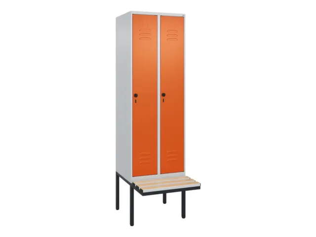 locker voor scheiding van kleding,HxBxD 2120x600x815mm,2vak