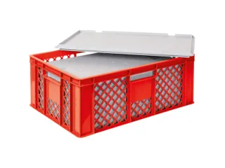 Euronorm-stapelbak,m. isoleerbox,HxLxB 240x600x400mm,43/20,4l,HDPE - 1