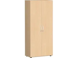 kantoorkast,HxBxD 1810x800x420mm,4xhouten vloer,5ordnerhoogte - 1